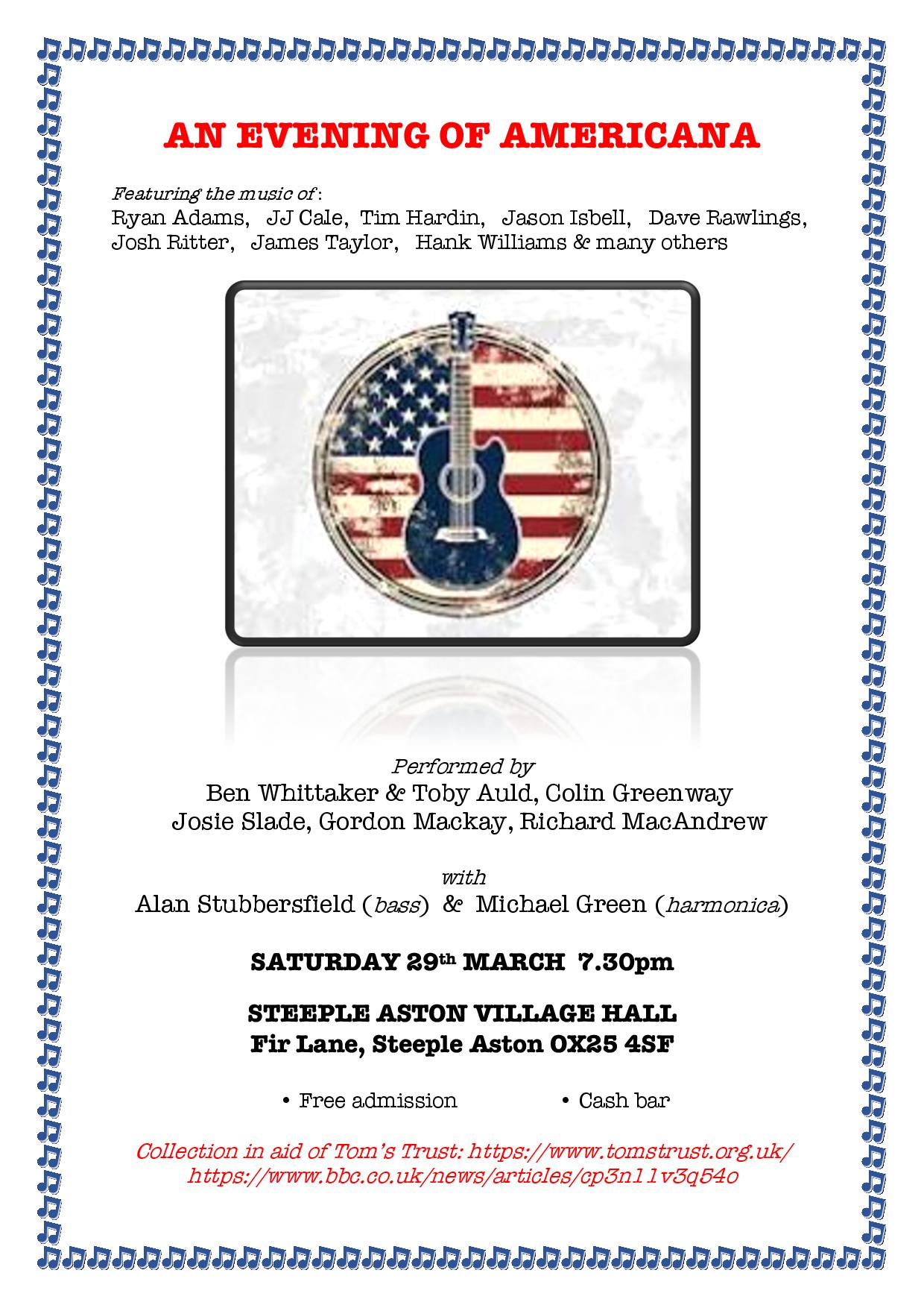 Americana concert poster